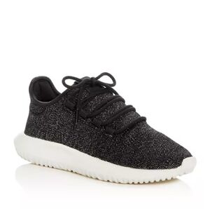 NWT Adidas Tubular Shadow Knit Black Glitter Sneakers Size 8 Athletic